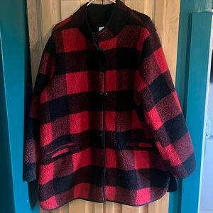 Buffalo Plaid Sherpa Jacket